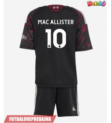 Lacne Dětský Futbalové dres Liverpool Alexis Mac Allister #10 2026-27 Krátky Rukáv - Tretina (+ trenírky)